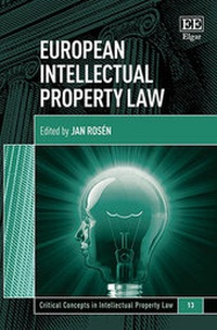 Enlarge image Cover: European Intellectual Property Law - Edward Elgar Publishing