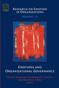 Cover: Emotions and Organizational Governance - Emerald Publishing Limited