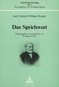 Cover: Das Sprichwort - Peter Lang Verlag