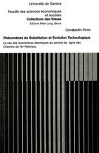 Abbildung von: Phénomènes de substitution et évolution technologique - Peter Lang Verlag