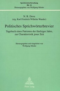 Abbildung von: Politisches Sprichwörterbrevier - Peter Lang Verlag