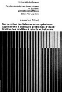 Abbildung von: Sur la notion de distance entre opérateurs - Peter Lang Verlag