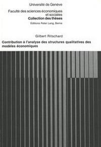 Abbildung von: Contribution à l'analyse des structures qualitatives des modèles économiques - Peter Lang Verlag