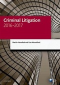 Cover: Criminal Litigation 2016-2017 - Oxford University Press