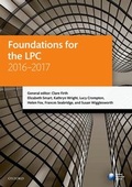 Cover: Foundations for the LPC 2016-2017 - Oxford University Press