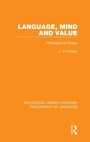 Cover: Language, Mind and Value - Routledge