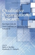 Cover: Qualitative Organizational Research - Information Age Publishing