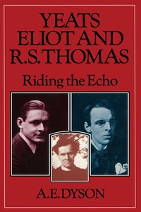 Enlarge image Cover: Yeats, Eliot and R. S. Thomas - Palgrave Macmillan