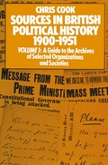 Cover: Sources in British Political History 1900-1951 - Palgrave Macmillan
