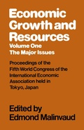 Cover: Economic Growth and Resources - Palgrave Macmillan
