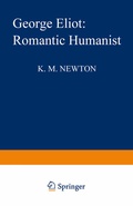 Cover: George Eliot: Romantic Humanist - Palgrave Macmillan