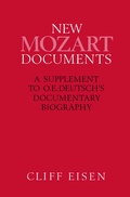 Cover: New Mozart Documents - Palgrave Macmillan