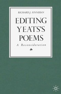 Cover: Editing Yeats's Poems - Palgrave Macmillan