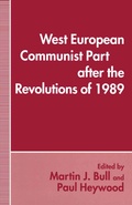 Cover: West European Communist Parties after the Revolutions of 1989 - Palgrave Macmillan