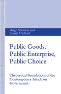 Cover: Public Goods, Public Enterprise, Public Choice - Palgrave Macmillan