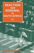 Cover: Reaction and Renewal in South Africa - Palgrave Macmillan