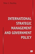 Cover: International Strategic Management and Government Policy - Palgrave Macmillan