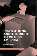 Cover: Institutions and the Right to Vote in America - Palgrave MacMillan