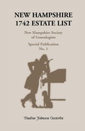 Cover: New Hampshire 1742 Estate List - Heritage Books