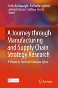 Cover: A Journey through Manufacturing and Supply Chain Strategy Research - Springer