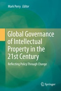 Cover: Global Governance of Intellectual Property in the 21st Century - Springer