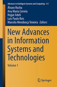 Enlarge image Cover: New Advances in Information Systems and Technologies - Springer