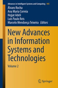 Enlarge image Cover: New Advances in Information Systems and Technologies - Springer