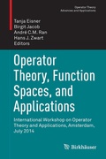 Cover: Operator Theory, Function Spaces, and Applications - Birkh&auml;user