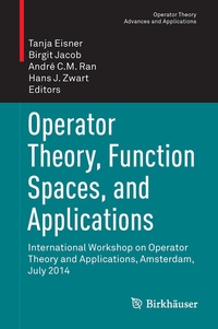 Abbildung von: Operator Theory, Function Spaces, and Applications - Birkhäuser