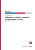 Abbildung von: Zulässigkeit gewerblicher Sammlungen - BoD - Books on Demand