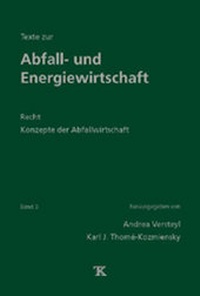 Abbildung von: Texte zur Abfall- und Energiewirtschaft, Band 3 - Thomé-Kozmiensky Verlag GmbH