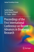 Cover: Proceedings of the First International Conference on Recent Advances in Bioenergy Research - Springer
