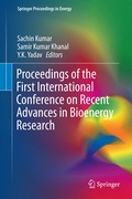 Cover: Proceedings of the First International Conference on Recent Advances in Bioenergy Research - Springer