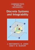 Cover: Discrete Systems and Integrability - Cambridge University Press