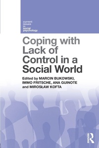 Enlarge image Cover: Coping with Lack of Control in a Social World - Routledge
