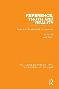 Enlarge image Cover: Reference, Truth and Reality - Routledge
