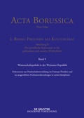 Cover: Wissenschaftspolitik in der Weimarer Republik - De Gruyter Akademie Forschung