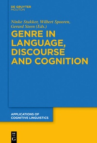 Abbildung von: Genre in Language, Discourse and Cognition - De Gruyter Mouton