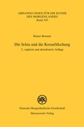 Bild: Die Schia und die Koranfälschung - Harrassowitz Verlag