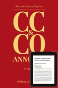 Cover: Code civil suisse et Code des obligations annot&eacute;s (CC & CO) - Print und e-Book - similicuir - Helbing & Lichtenhahn