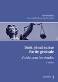 Cover: Droit p&eacute;nal suisse. Partie g&eacute;n&eacute;rale - Schulthess Juristische Medien
