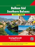 Cover: Balkan S&uuml;d, Autoatlas 1:200.000 - 1:500.000 - KOMPASS freytag und berndt