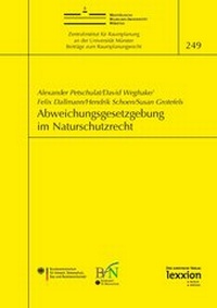 Abbildung von: Abweichungsgesetzgebung im Naturschutzrecht - Lexxion Verlagsgesellschaft