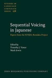 Enlarge image Cover: Sequential Voicing in Japanese - John Benjamins Publishing Co