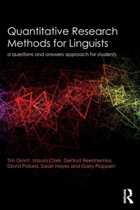 Enlarge image Cover: Quantitative Research Methods for Linguists - Routledge
