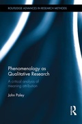 Cover: Phenomenology as Qualitative Research - Routledge