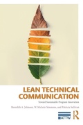 Cover: Lean Technical Communication - Routledge