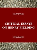 Cover: Critical Essays on Henry Fielding - Twayne Publishers Inc.,U.S.