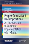 Cover: Proper Generalized Decompositions - Springer
