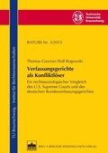 Cover: Verfassungsgerichte als Konfliktl&ouml;ser - Berliner Wissenschafts-Verlag